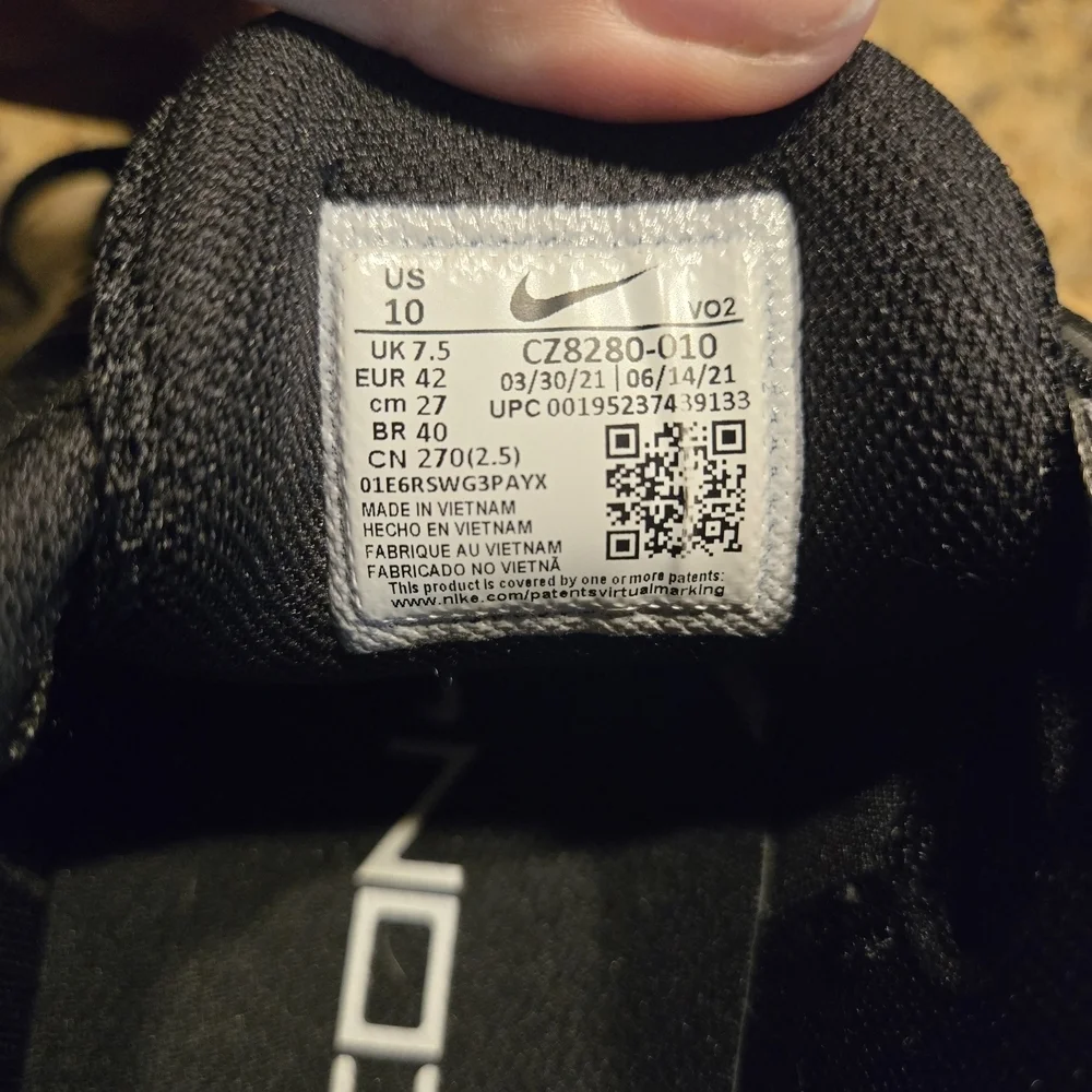 Nike Metcon 7 Black Athletic Shoe Size Womens 10 - Picture 9 of 9